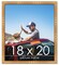 18x20 Thin Bamboo Picture Frame with UV-Resistant Acrylic & Acid Free Backing, Available in  2 Finishes - Gold and Brown